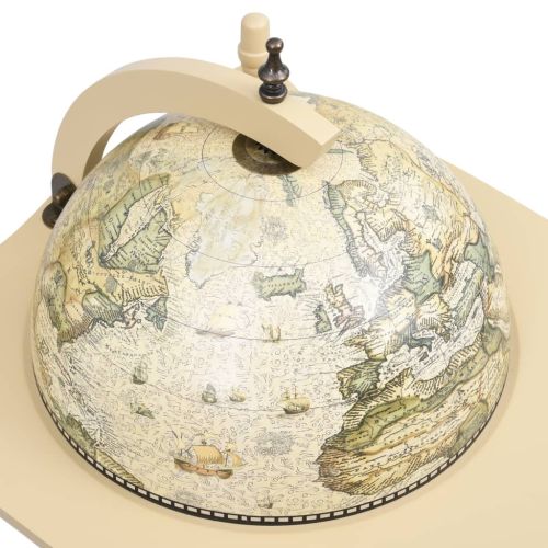 vidaXL Freestanding Globe Bar Wind Stand Eucalyptus Wood Green