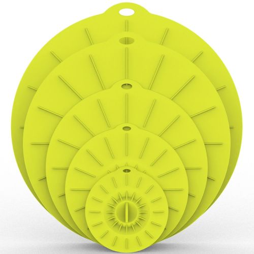 5pcs Silicone Fresh-keeping Cover; Microwave Oven Heating Cover; Food Dust-proof Splash-proof Bowl Cover Set; Kitchen Supplies